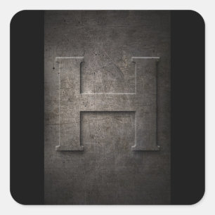 H Metal Monogram Stickers