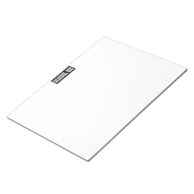 H. Metal Translucent-Wht Notepad (Angled)