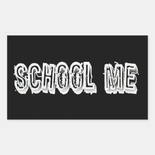 H. Metal Translucent-Wht Rectangular Sticker
