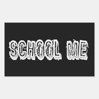H. Metal Translucent-Wht Rectangular Sticker
