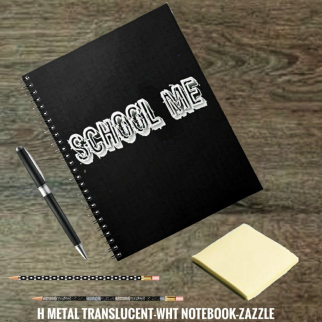 H. Metal Translucent-Wht Spiral Notebook (Creator Uploaded)