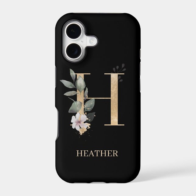 H Monogram Floral Personalised (Back)
