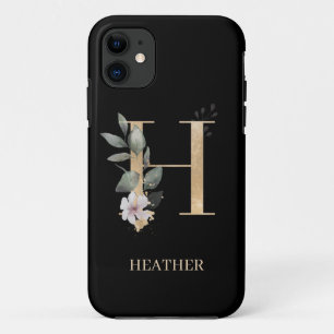 H Monogram Floral Personalised Case-Mate iPhone Case