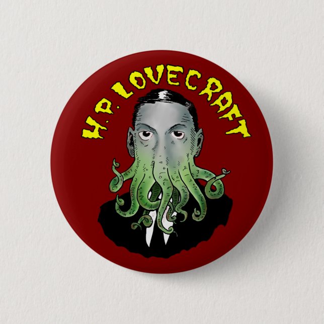 H. P. Lovecraft Button (Front)
