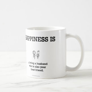 HA803: Happiness Husband Best Friend Coffee Mug