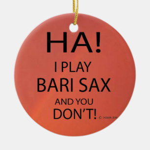 Ha Bari Sax Ceramic Tree Decoration
