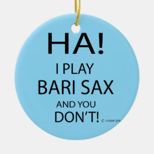 Ha Bari Sax Ceramic Tree Decoration
