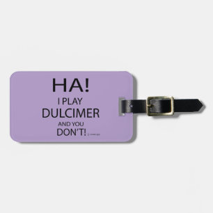 Ha Dulcimer Luggage Tag