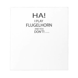 Ha Flugelhorn Notepad