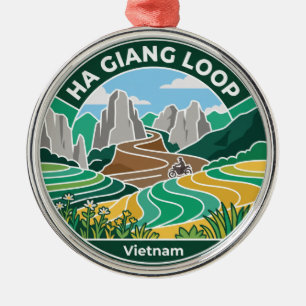 Ha Giang Loop Vietnam Metal Tree Decoration