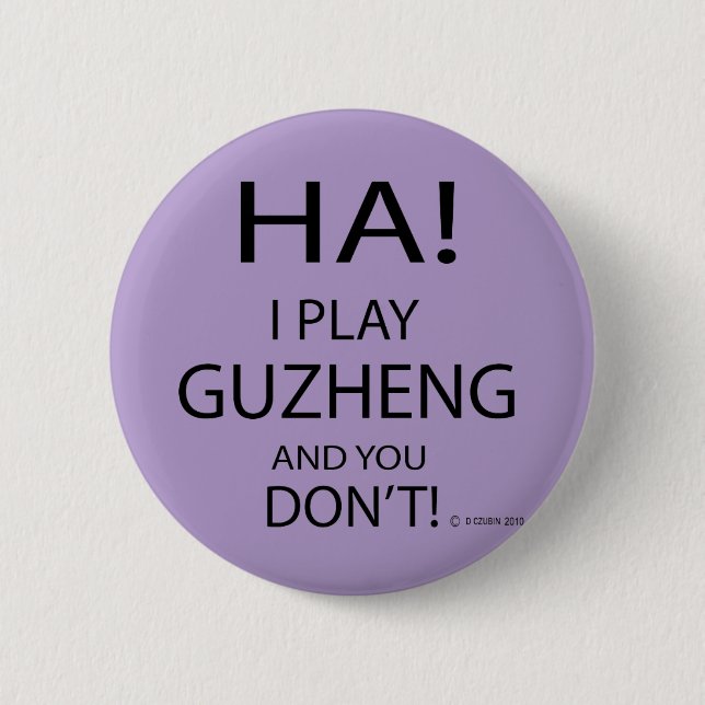 Ha Guzheng 6 Cm Round Badge (Front)