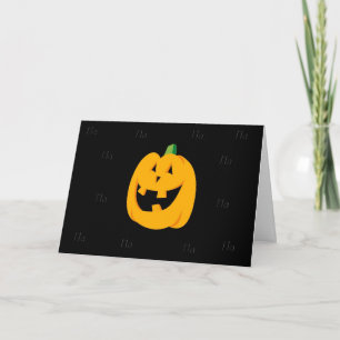 Ha Ha Pumpkin Halloween Humour Card
