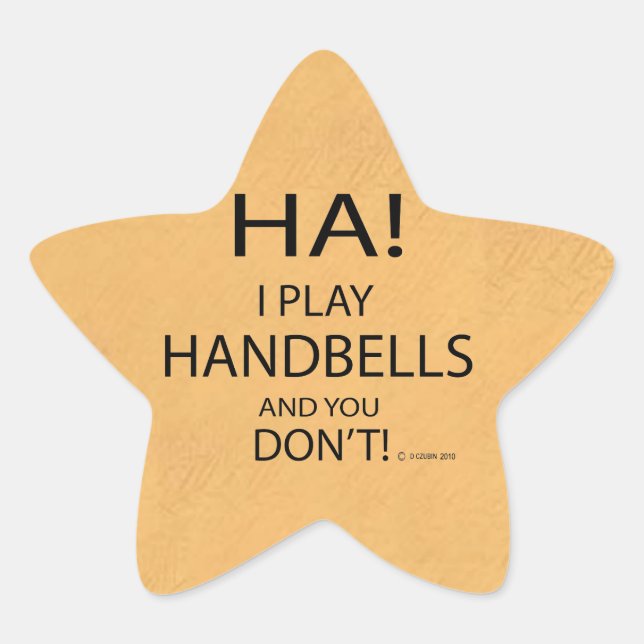 Ha Handbells Star Sticker (Front)