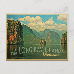 Ha Long Bay Islands Vietnam Postcard