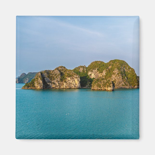 Ha Long Bay Limestone Islands – Vietnam Scenic Tra Magnet (Front)