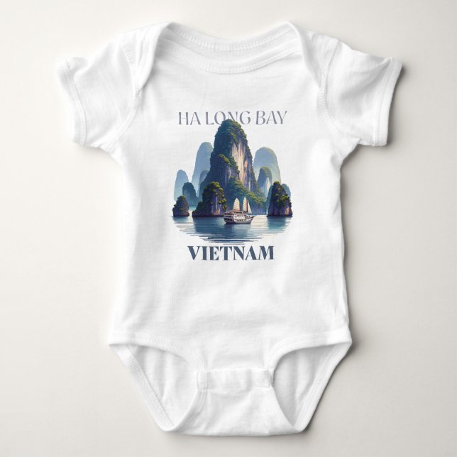 Ha Long Bay Vietnam Baby Bodysuit (Front)
