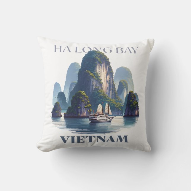 Ha Long Bay Vietnam Cushion (Front)