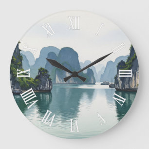 Ha Long Bay Vietnam Large Clock