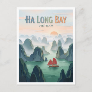 Ha Long Bay Vietnam Postcard