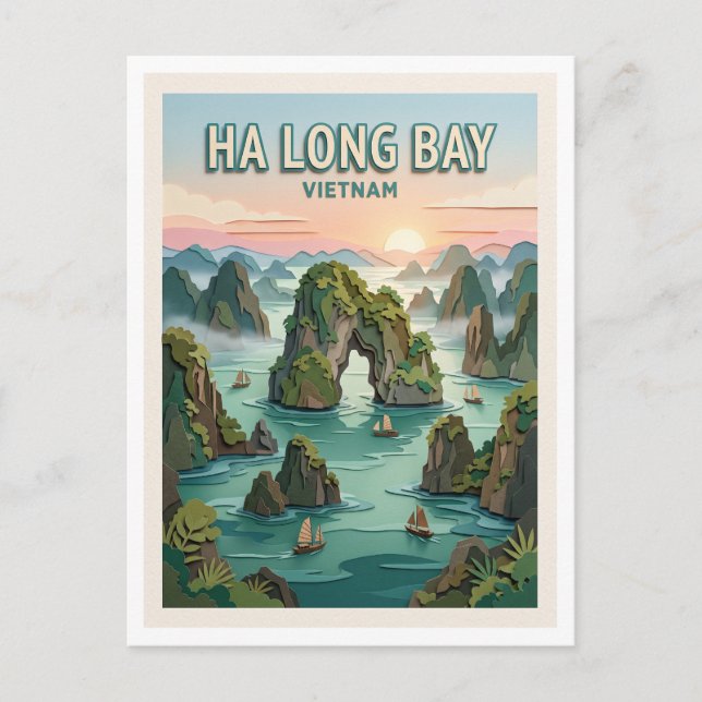 Ha Long Bay Vietnam Postcard (Front)