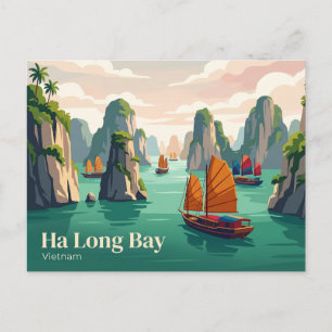 Ha Long Bay Vietnam Postcard