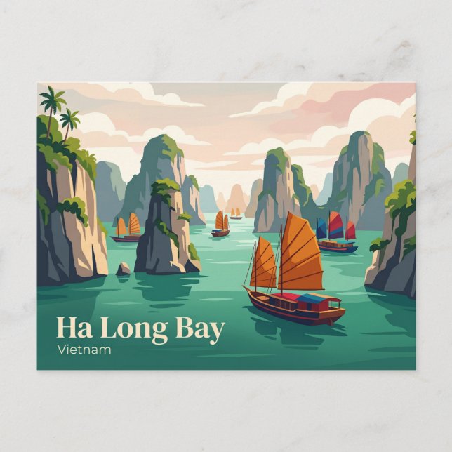 Ha Long Bay Vietnam Postcard (Front)