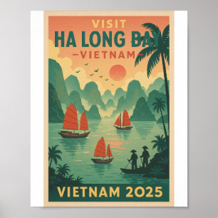ha long bay vietnam travel 2026 poster