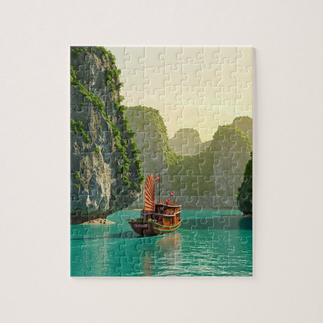 Ha Long Bay Vietnam Travel Jigsaw Puzzle (Vertical)