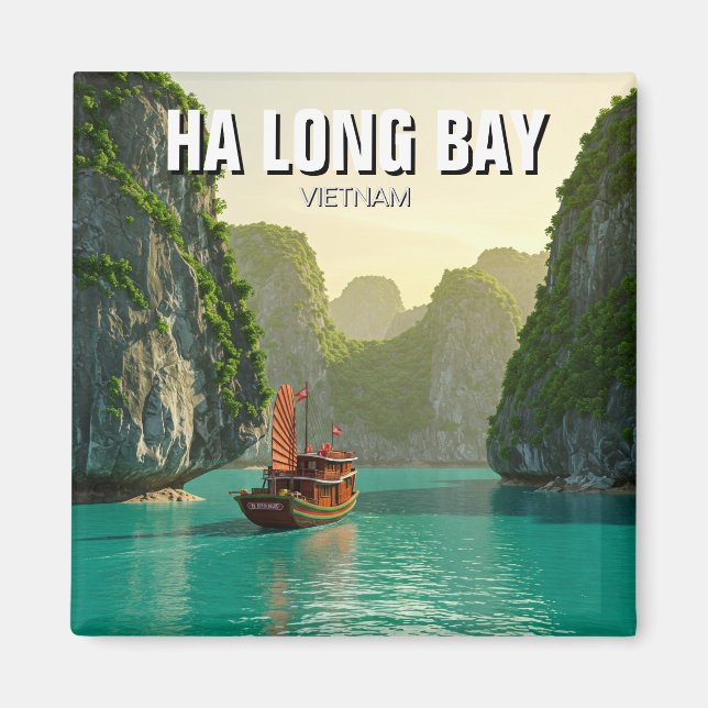 Ha Long Bay Vietnam Travel Magnet (Front)