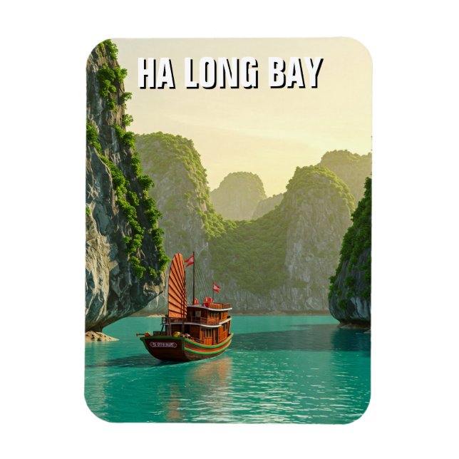 Ha Long Bay Vietnam Travel Magnet (Vertical)