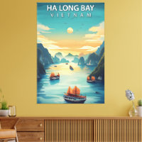 Ha Long Bay – Vintage Travel Poster of Vietnam’s M