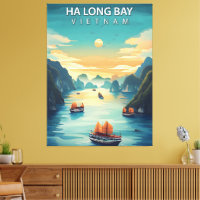 Ha Long Bay – Vintage Travel Poster of Vietnam’s M