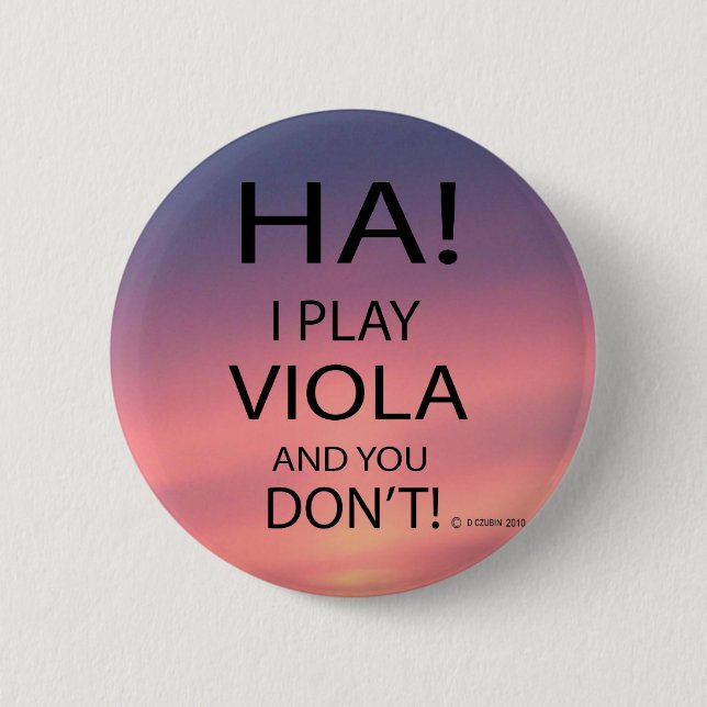 Ha Viola 6 Cm Round Badge (Front)