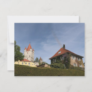 HAAGER SCHLOSSTURM VON FREYUNG AUS IM FRÜHLING POSTCARD