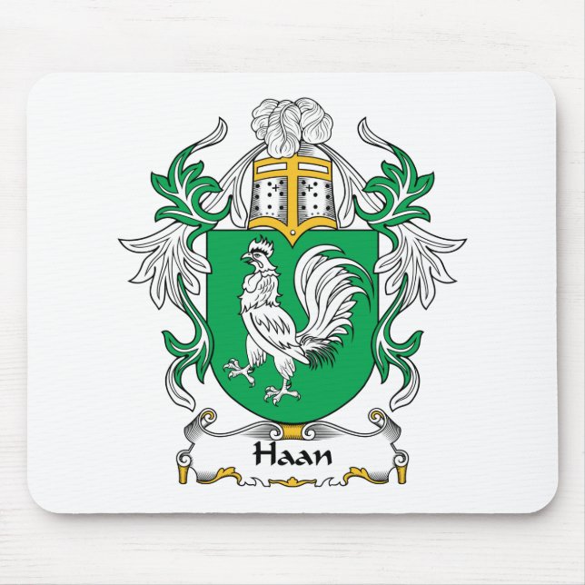 Haan Family Crest Mouse Pad (Front)