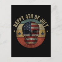 HAAPY 4TH OF JULY SKULL PATRIOTIC GIFT
