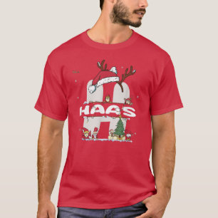 Haas Christmas Shirt w Haas Name for funny Xmas T-