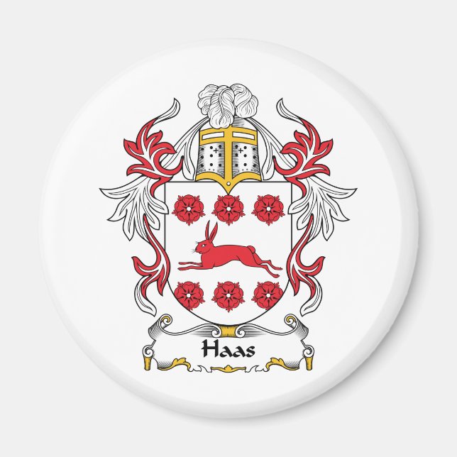 Haas Family Crest Magnet (Front)