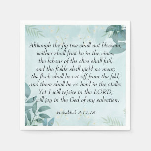 Habakkuk 3:17,18 napkin