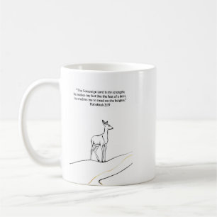 Habakkuk 3:19 Christian Mug Faith Gift