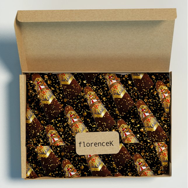 Habana Cigar Luxury Vip Cuban Gold Wrapping Paper (Habana Cigar Luxury Vip Cuban Gold Wrapping Paper)