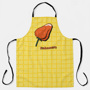 Habanero Chilli Pepper All-Over Print Apron