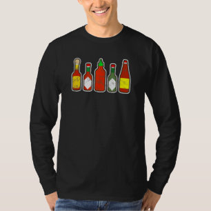 Habanero Hot Sauce Foodie Spicy Hot Ghost Chilli P T-Shirt
