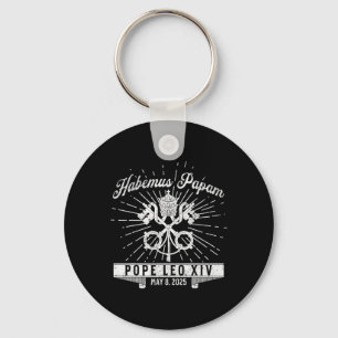 Habemus Papam Catholic Church New Pope Leo Xiv Key Ring