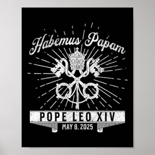 Habemus Papam Catholic Church New Pope Leo Xiv Poster