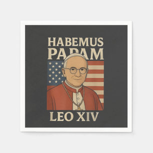 Habemus papam Pope Leo XIV Christian Church  Napkin