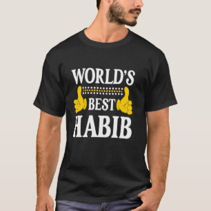 Habib Personal Name Funny First Name World's Best T-Shirt