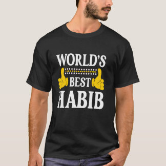Habib Personal Name Funny First Name World's Best T-Shirt