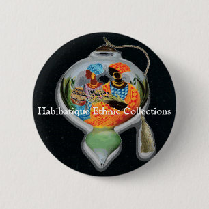 Habibatique Ethnic Collections... 6 Cm Round Badge