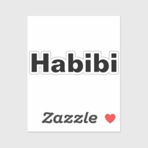 "Habibi" حبيبي one word minimalism